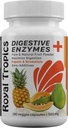 Kongelige Tropics fordøjelsesfremmende enzymer Kosttilskud - Vegetarisk formel med grøn papaya Tilsat Bromelain syre Reducer for perfekt Gut Health Veggie 90 Kapsler 500 mg