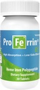 Proferrin ES- 10, 5 mg høj Absorbing Heme Iron Polypeptid. Lavet i USA. 30 Tabletter. Rolig nu. Ikke påvirket af kaffe, calcium eller PPI.