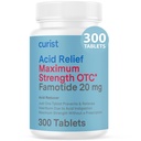 Curist Famotidine 20mg Bulk Pack (300 Count Tablets) Acid Reflux Medicine for Heartburn Relief - OTC Maximum Strength Mavestigator - Anti Acid Relief Tablets for Forstoppelse Heartburn Relief