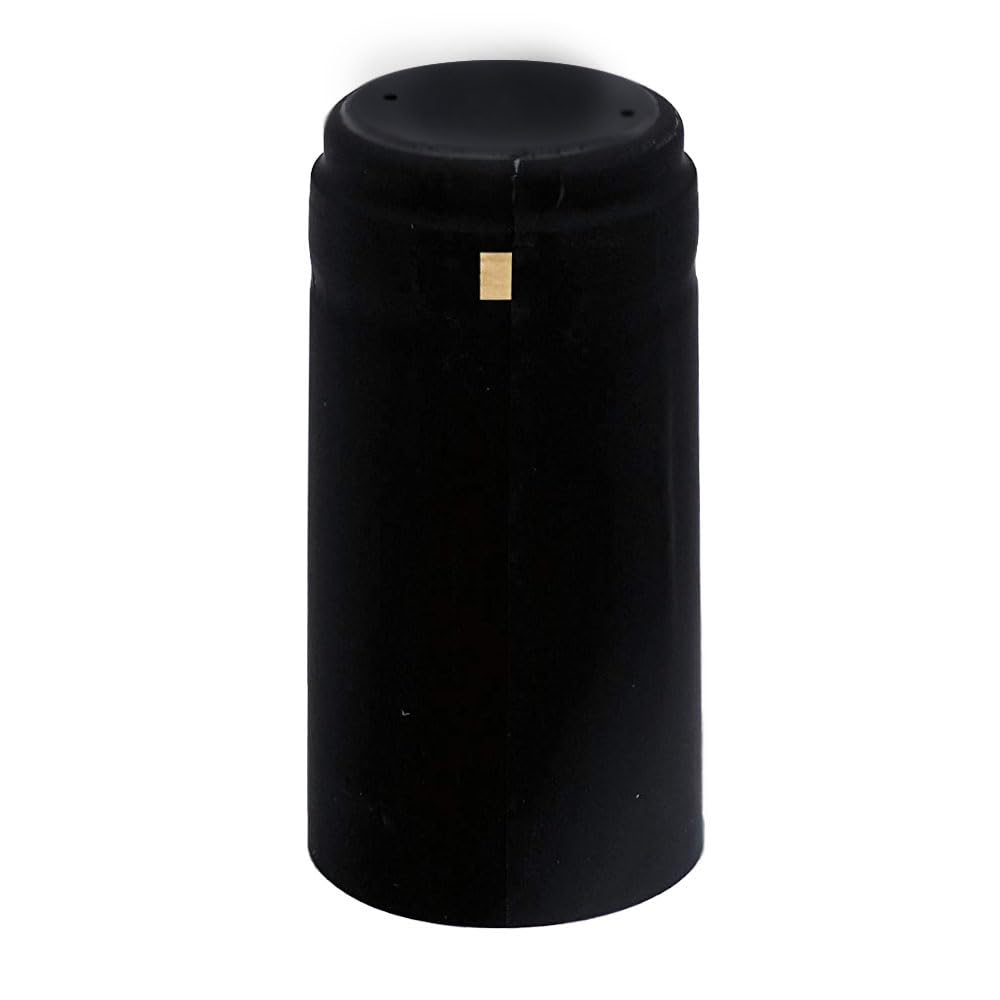 30 Black PVC Shrink Capsules