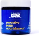 Swanson WIO ™ Proaktiv Mind Nourisation ™ Urter, Hjerne Sundhed, Bedre Hukommelse, NeuroFactor ® + Sharp-PS ®, B Vitaminer, Gluten- Free, Vegan, Mental Wellness, 30 Veggie Capsules (30- Day Supply)