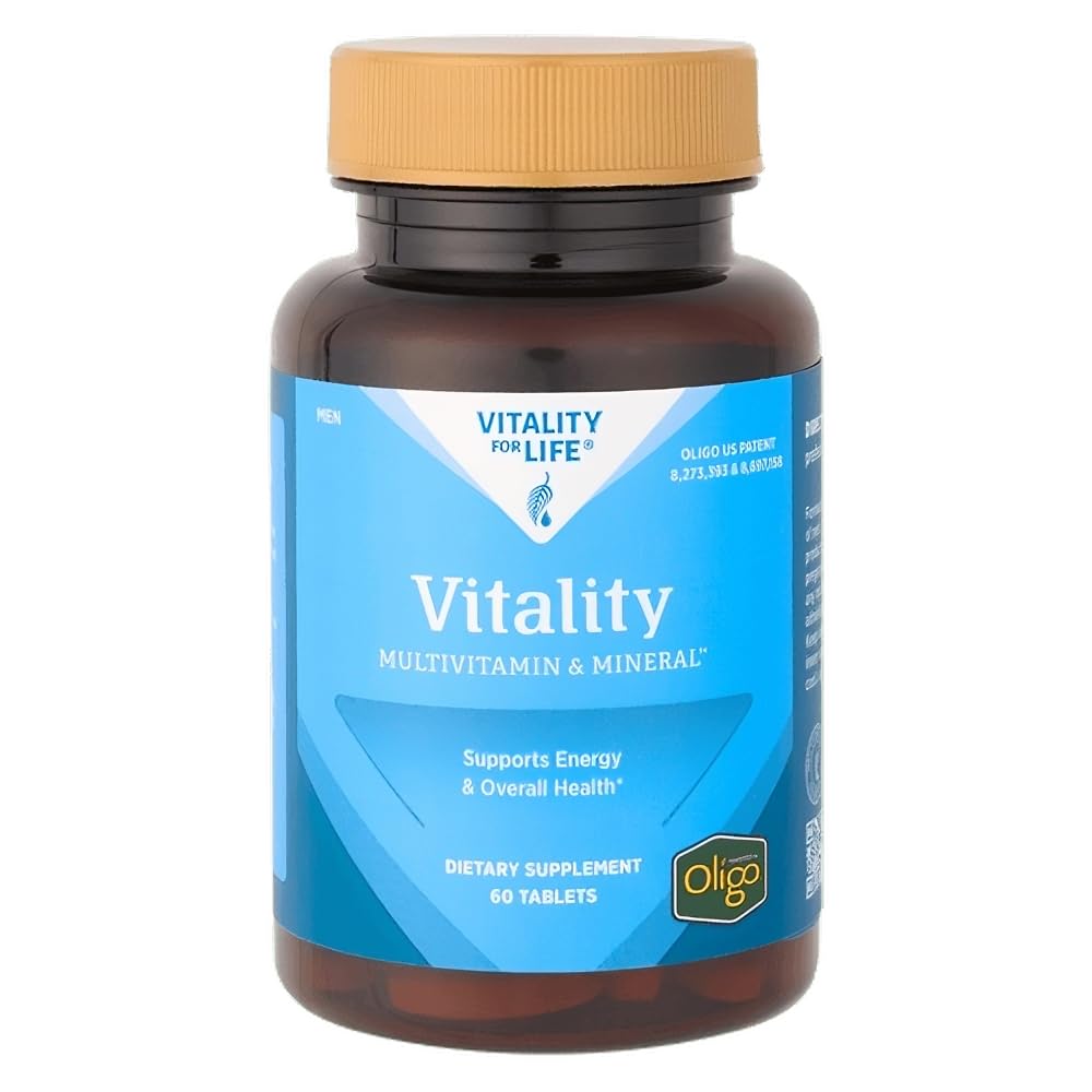 Melaleuca Multivitamin & Mineral supplement til mænd, drevet af Oligo (60 tabletter) Vitality Herre MultiVitamin understøtter energi & Samlet sundhed