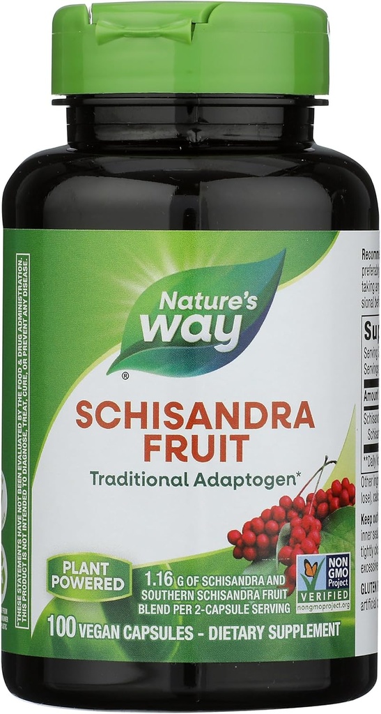 Nature 's Way Nature' s Way Schisandra Fruit, 1,160 Mg Per Serving, 100 Greve