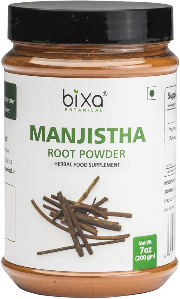 bixa BOTANITIC Manjistha Powder Note 124; Rubia cordifolia