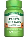 Nature 's Truth Papaya Enzyme Chewable Tablets against 124; 120 Greve Budding 124; Vegan, Non- GMO & Gluten Free Supplement for fordøjelse Budding 124; Natural Tropical Flavor
