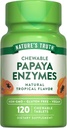 Nature 's Truth Papaya Enzyme Chewable Tablets against 124; 120 Greve Budding 124; Vegan, Non- GMO & Gluten Free Supplement for fordøjelse Budding 124; Natural Tropical Flavor