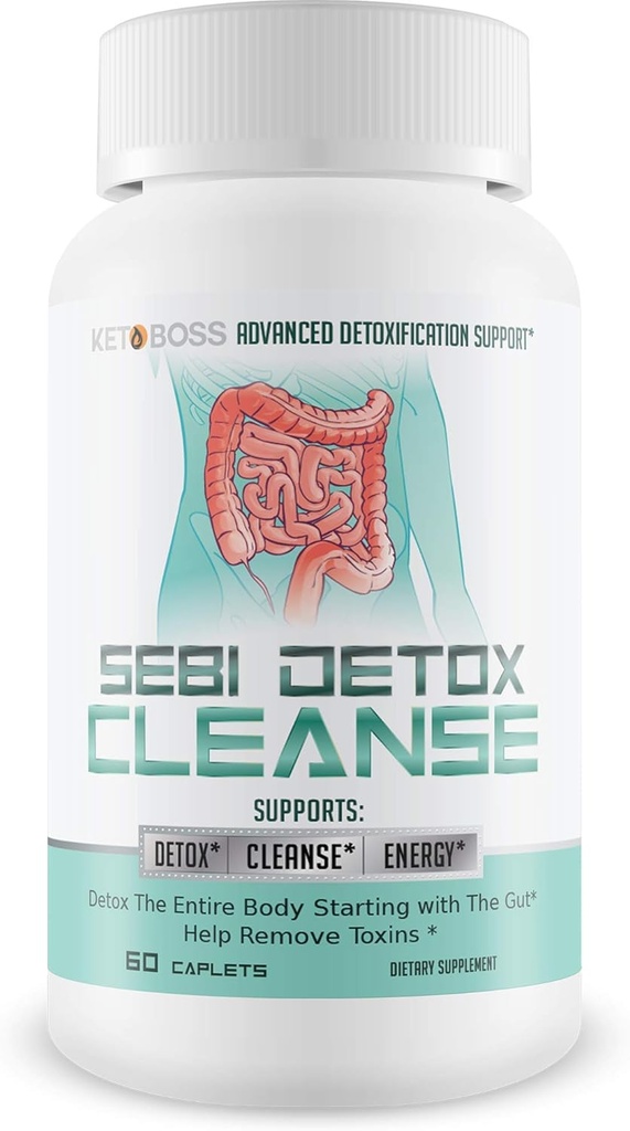 Sebi Detox Rense - Avanceret afgiftning Support - Detox Hele kroppen starter med Gut - Hjælp med at fjerne toksiner - Inspireret af Dr. Sebi Produkter - Natural Detox Rense - Keto Detox