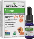 Naturkræfter Kids Allergi Relief, Økologisk Homøopatisk Medicin, Immunstøtte & Multi Symptom for Age 3-12, Indendørs & Udendørs Allergier, Itchy Eyes, Runny Næse, Sinus Tryk, Non Drowsy