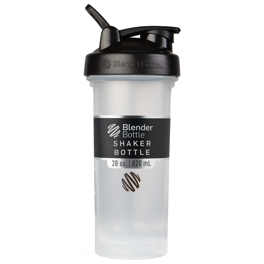 BlenderFlaske Classic V2 Shaker Flaske Perfekt til Protein Shakes og Pre Workout, 28-Ounce, Clear / Black