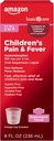 Basic Care Children 's Pain and Fever Oral Suspension Liquid, Acetaminophen 160 mg per 5 ml, Bubblegum Flavor, 8 fl oz