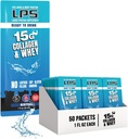 LPS Flydende Collagen & Whey Protein Supplement - Non- GMO drikke, sukkerfri - fremmer sund hud & hår til mænd og kvinder, Neutral, Single Serve (50 pakker)