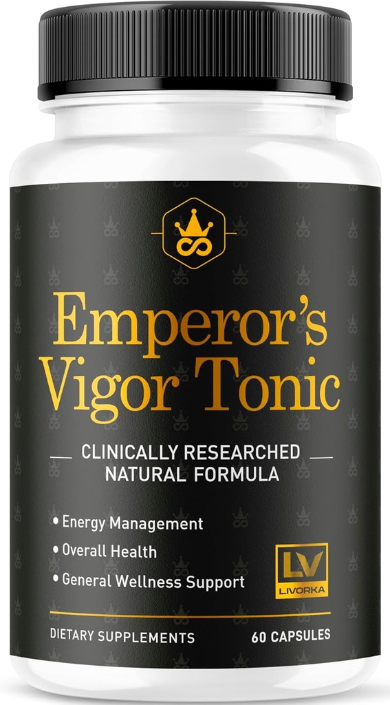 Kejserens Vigor Tonic Kapsler, Kejserens Vigor Tonic Pills Avanceret Formel, 60 Kapsler til 30 dage