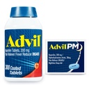 Advil Pain Reliever og Fever Reducer, Ibuprofen 200mg for Pain Relief - 300 Count, Advil PM Pain Reliever og Nighttime Sleep Aid, Ibuprofen for Pain Relief og Diphenhydramin Citrate - 2 Count