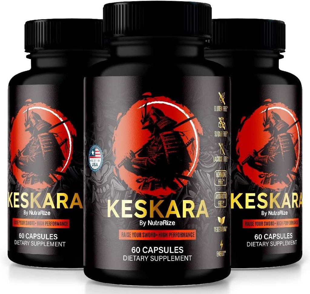 (3 Pack) Kesulf piller til mænd, Kesulf kapsler, Kesulf mandlige supplement, Premium Performance Support, Natural Formel for muskel vækst og samlede sundhed, officielle anmeldelser (180 Kapsler)