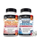 BioSchwartz Dagligt Multivitamin til kvinder 50 & Over (1 måned Tilgang) Plus Knoglestyrke Mineral supplement med Calcium og Magnesium (1 måned Tilgang)