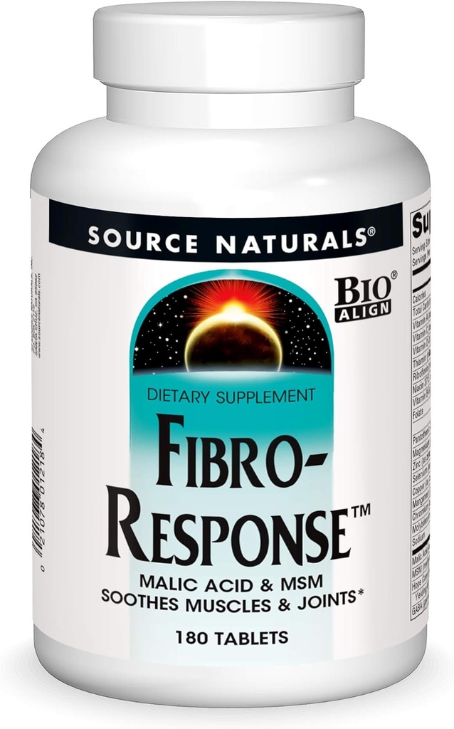 Source Naturals Fibro- Response Bio- Aligned Malic Acid & MSM, 180 tabletter