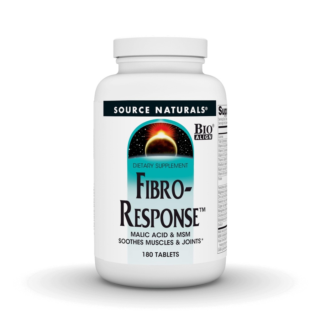 Source Naturals Fibro- Response Bio- Aligned Malic Acid & MSM, 180 tabletter