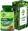 Generisk vitamin B Complex 100% RDA - 200 tabletter / kapsler - B vitaminer supplement (B1, B2, B3, B5, B6, B7, B9, B12), grøn