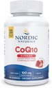 Nordic Naturals CoQ10 Gummies, Strawberry - 60 Gummies - 100 mg Coenzym Q10 (CoQ10) - Great Taste - Heart Health, Cellular Energy Production, Antioxidant Support - Non- GMO, Vegan - 60 Servere