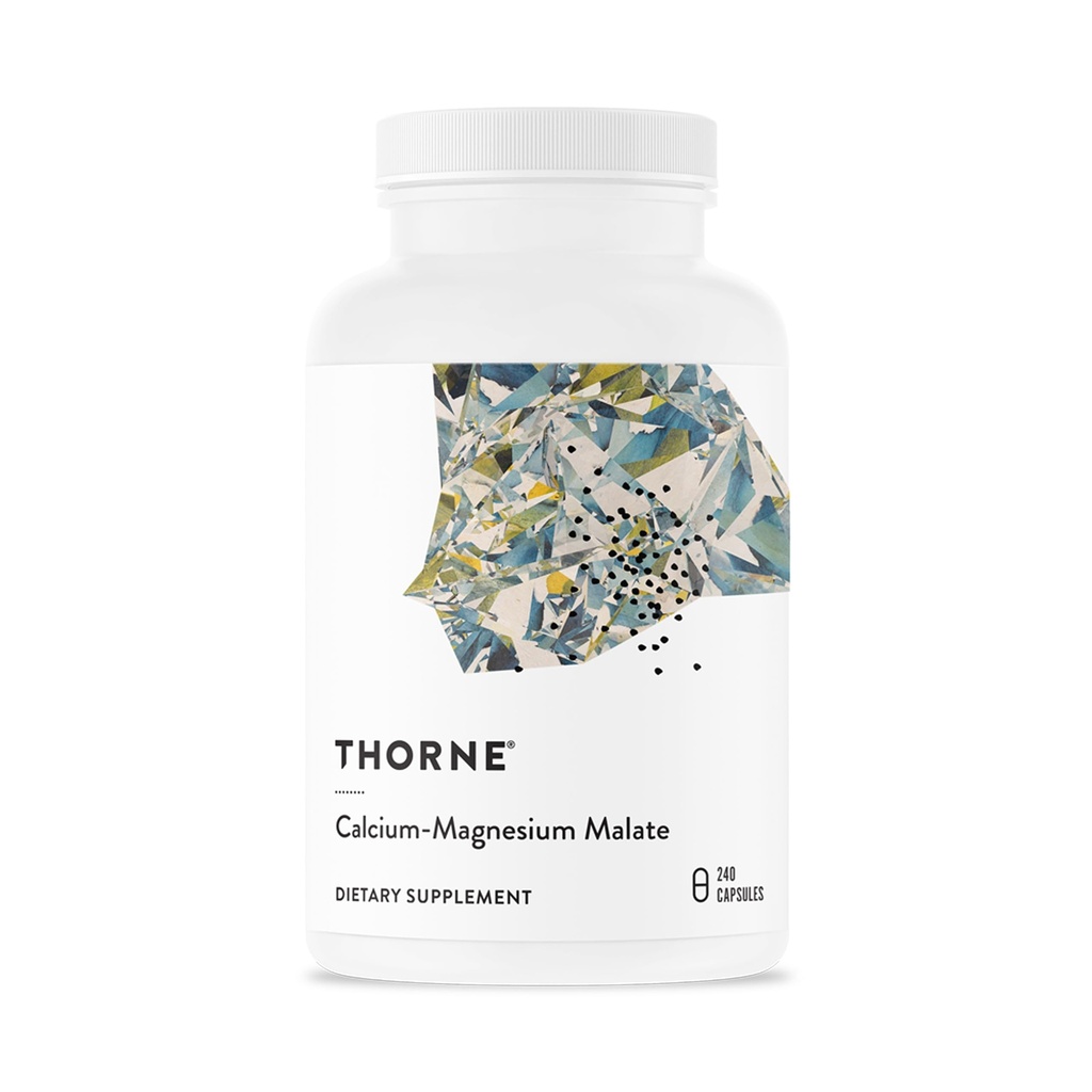 THORNE - Calcium- Magnesiummalat - Gluten- Free Supplement med Magnesium & Calcium understøtter ben sundhed & muskeltræthed * - 240 kapsler