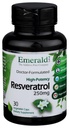 Emerald Labs Resveratrol - Kosttilskud med Resveratrol til celle- og kardiovaskulær støtte - 30 grøntsagskapsler