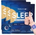 Wellamoon Original Sleep Patches for voksne Extra Strength Buddy 124; Sleep Patch med Melatonin & Valerian Buddy 124; Skin- Friendly & Cruelty- Free Buddy 124; Long- Lasting Night Comfort for Mænd & Kvinder Buddy; Pack med 3 x 28 Patches