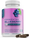 Probiotisk blåbær tillæg med Wild Blueberries- 1000 mg / servering med kraftfulde polyphenoler & anthocyanins- 60 kapsler