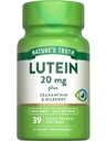 Nature 's Truth Lutein and Zeaxanthin against 124; 20 mg against 124; 39 Softgels against 124; with Bilberry against 124; Non- GMO & Gluten Free Supplement