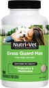 Nutri- Vet Grass Guard Chewables, Lawn Burn Prevention, Hund Urin Neutralizer til Græs, Gut Health Support med Probiotika og Enzymer, Hund Probiotika, Pet Supplement Tablets, 150 Greve