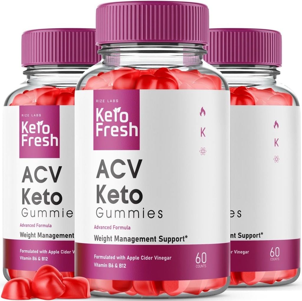 rize laboratorier - Keto Fresh ACV Gummies for Advanced Weight Loss, Gummies at øge energiniveauer, Bruges til at forbedre søvn og forebygger træthed (180 Gummies)