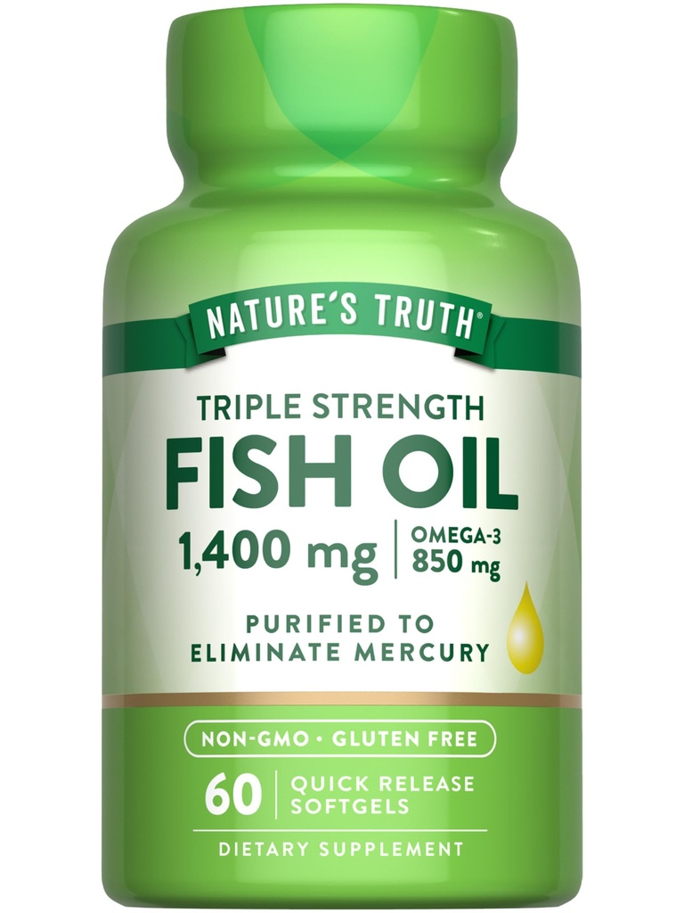 Nature 's Truth Triple Strength Fish Oil Softgels