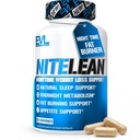 Evolution Nutrition Night Time Fat Burner Support - Overnatning Sleep and Weight Loss Support Pills with Thermogen Green Tea and White Nyre Bean Extract - Diet Pills, der kan hjælpe Stubborn fedt Tab