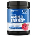 Optimum Nutrition Amino Energy - Pre Workout med grøn te, BCAA, Aminosyrer, Keto Friendly, Green Coffee Extract, Energy Powder - Blå Hindbær, 65 Servering (Packaging May Vary)