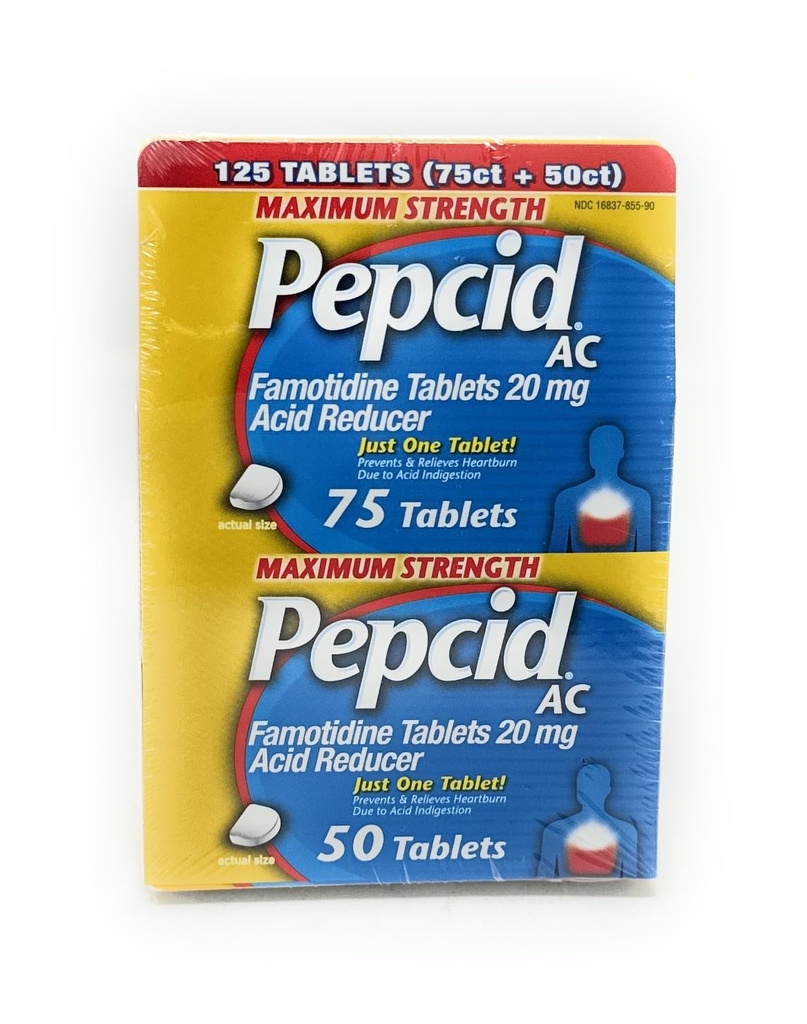 Pepcid AC Acid Reducer maksimal styrke - 125 tabletter