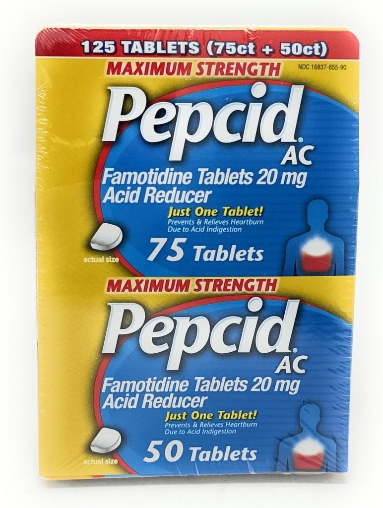 Pepcid AC Acid Reducer maksimal styrke - 125 tabletter