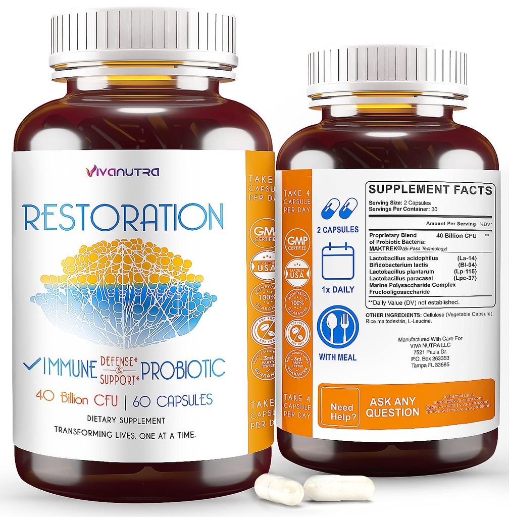Restauration Toenail svamp Behandling Probiotiske piller - Negle svamp Behandling til Toenail, svamp Foot Reparation Ekstra styrke, Intensive Toe Negle fornyelse fødder Svampe supplement - Måned Supply 60ct