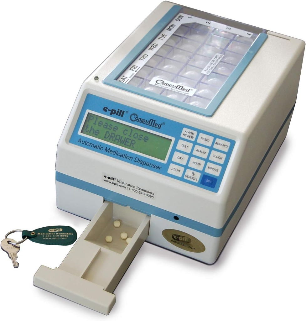 e-Pill CompuMed - Tamper Resistant Automatic Pill Dispenser - AC Powered