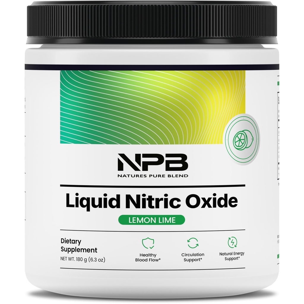 Naturens Pure Blend flydende nitrogenoxid Kosttilskud til mænd - L- arginin pulver - nitrogenoxid Booster & cirkulation supplement - blodgennemstrømning Support, L Arginin og L Citrullin - 5000 MG