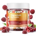 90 Greve Magnesium Glycinate Gummies 400mg w / Ashwagandha Supplement - Sukker fri Zink Magnesium Glycinate Supplement Ashwagandha Gummies for voksne