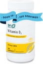 Claire Labs SFI Health Vitamin D3 5000 IE - højpotens D-vitamin 125mcg - immunstøtte - hjælper med at fremme knogleresundhed og hjertesygdomme - Hypoallergen (100 kapsler)
