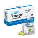 Chargel White Grape, Caffe- Free Instant Energy Gel Running, Cykling, Workout, Vandreture Essentials for Kvinder & Mænd, Gaver til løbere - Carbs Vitamin, Gluten Free - Pakke af 6 Gels - 6.35oz Hver