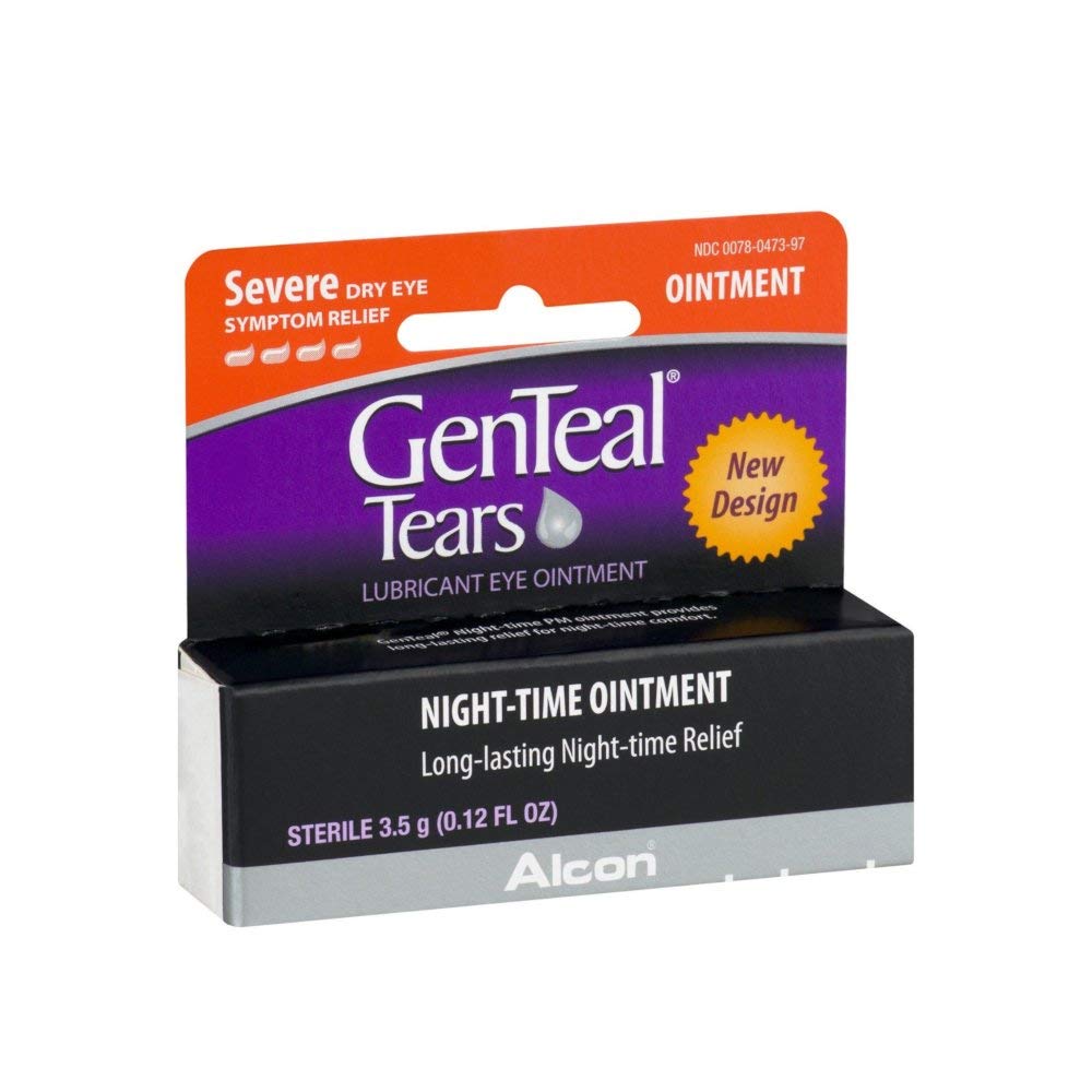 Genteal Pm Try Eye Relief Svær Night- Time Salve .12 fl oz (4 Pack)