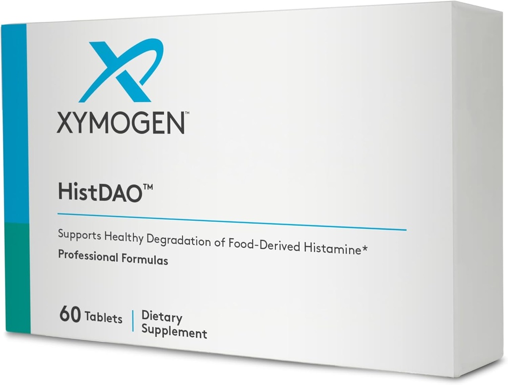 XYMOGEN HistDAO - DAO Enzyme supplement til støtte sund degradering af food- Derived Histamin - Diaminoxidase til fordøjelse 20.000 HDU Per servering (60 tabletter)