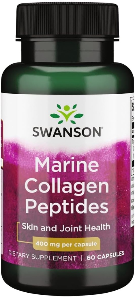 Swanson Hydrolyzed Fish Collagen Type I 400 Milligram 60 Kapsler