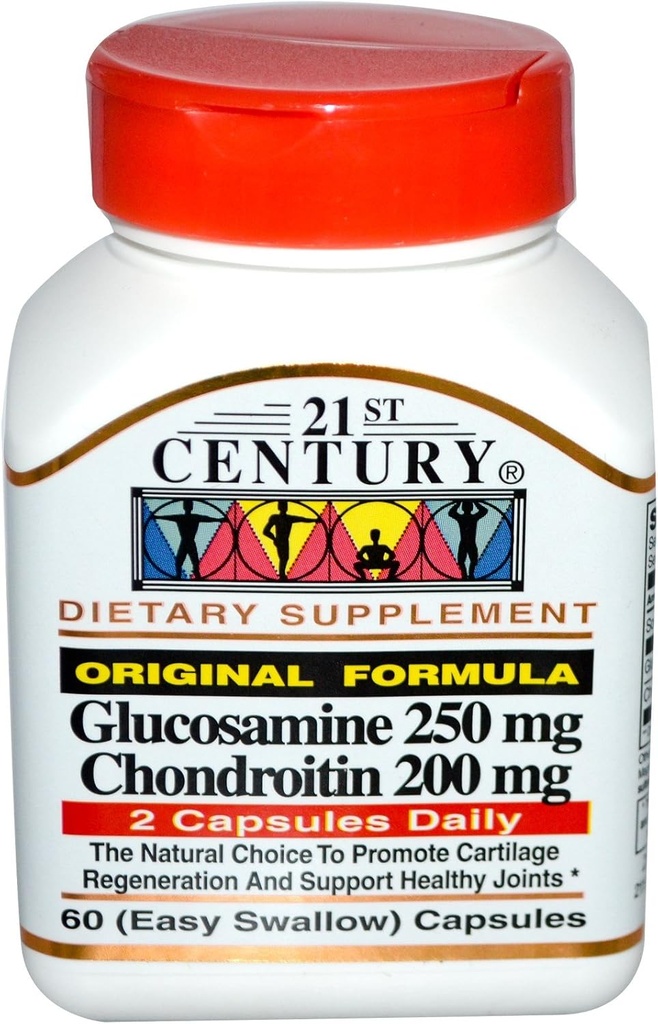 21. århundrede Glucosamin Chondoitrin Original formel 60 kapsler