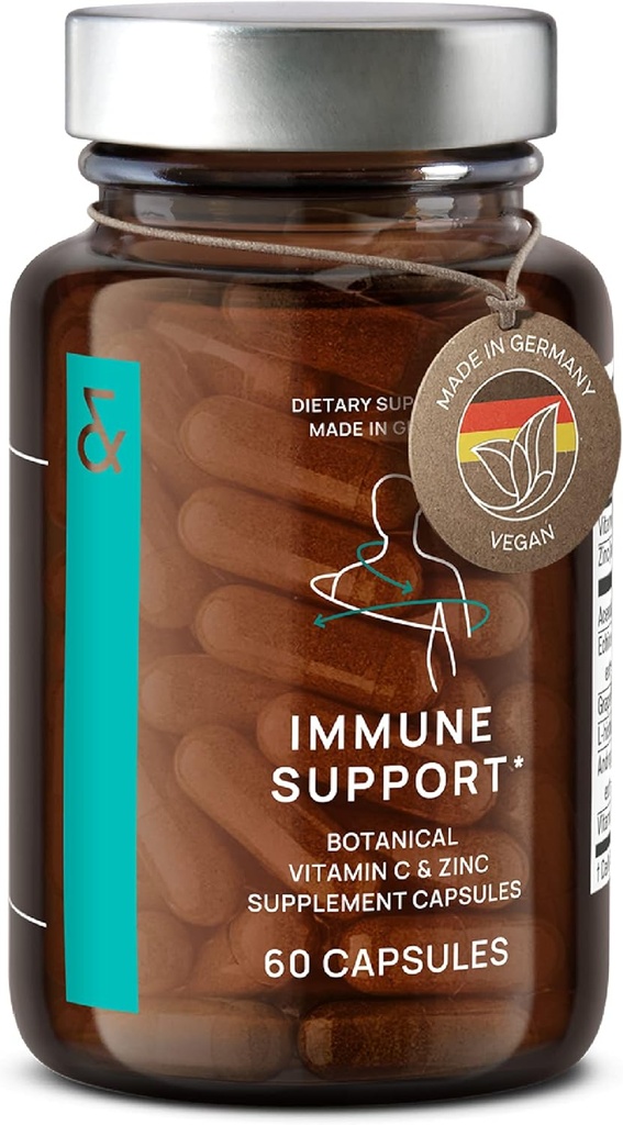 N ° 7 Immun Support Supplement - Immunitet Boost med Echinacea - Natural Vitamin C fra Acerola - Zink - Andrographs - Grapefrugt Seed Extract - Vegan immunsystem Vitamin Complex - 60 kapsler