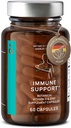 N ° 7 Immun Support Supplement - Immunitet Boost med Echinacea - Natural Vitamin C fra Acerola - Zink - Andrographs - Grapefrugt Seed Extract - Vegan immunsystem Vitamin Complex - 60 kapsler