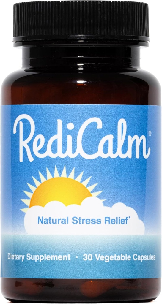 Natural Stress Relief Supplement - Non-GMO, Vegan, Gluten-Free