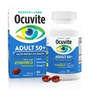 Ocuvite 50 + Eye Vitamin & Mineral Supplement, Multivitamin til Vision & Okulær Sundhed med Omega-3, Zink, Vitamin C & E, Lutein & Zeaxanthin, Zink Kosttilskud til kvinder og mænd, 90 Softgels