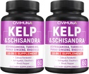 Kelp kapsler med Kelp, Schisandra, Ashwagandha og mere - 120 kapsler til 4 måneder levering (pakke med 2)